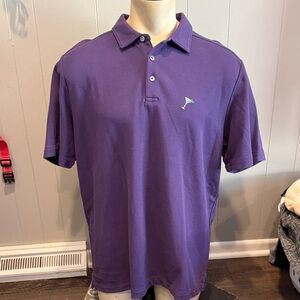 B16 Tommy Bahama Men’s XL Rich Purple Polo Shirt Embroidered
